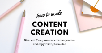 how to scale content creation