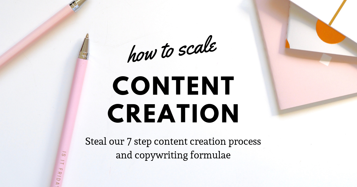 how to scale content creation