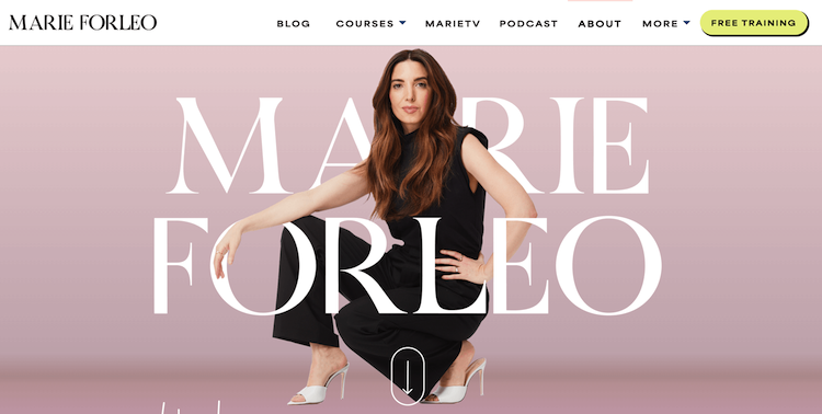 About Marie Forleo's personal brand