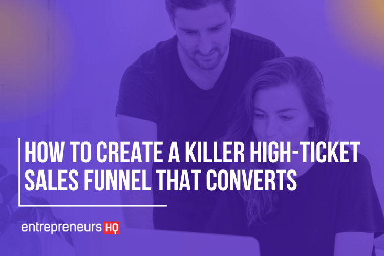 Two people create a high ticket sales funnel