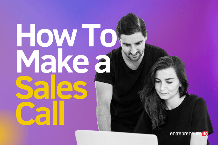 two people working on how to make a sales call