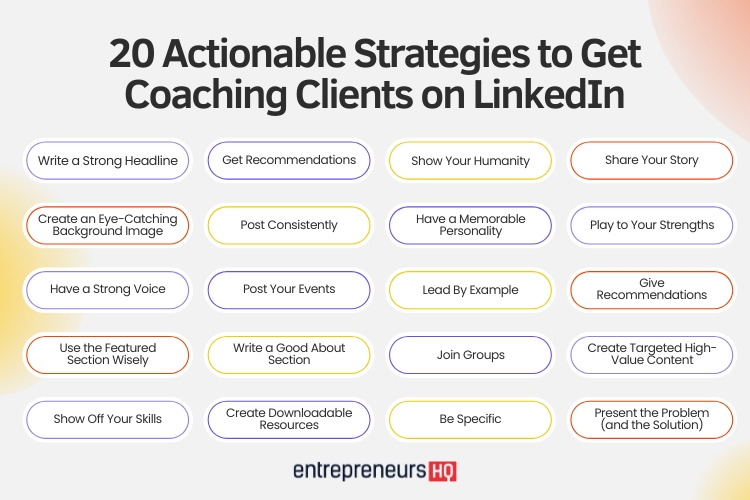 20 actionable strategies to get coaching clients on LinkedIn