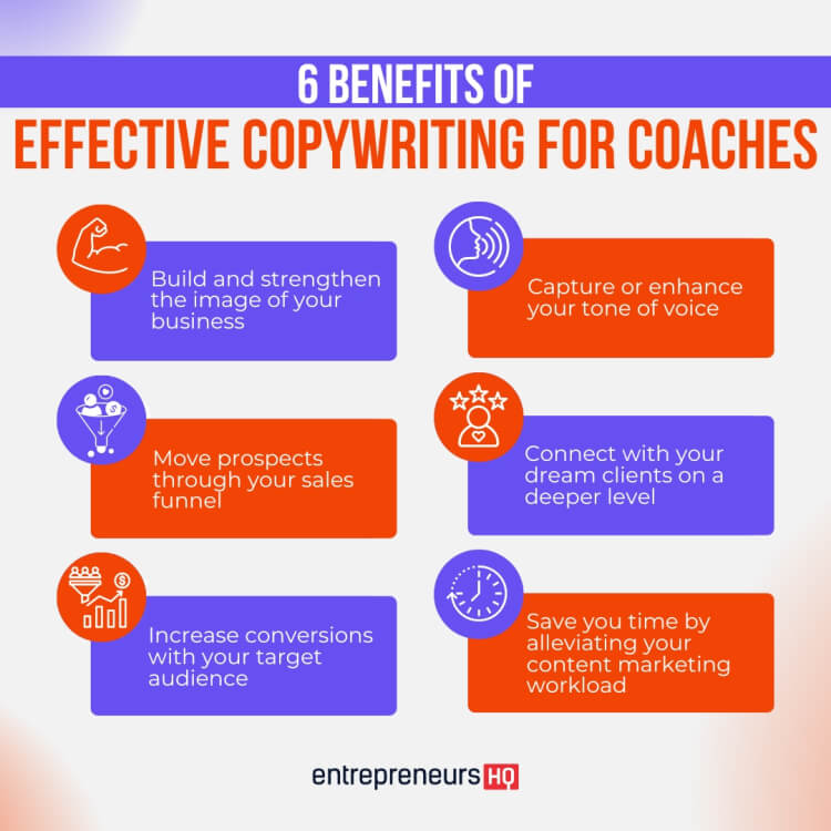 6 benefits of effective copywriting for coaches and business owners