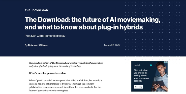 An example of a newsletter with educational content