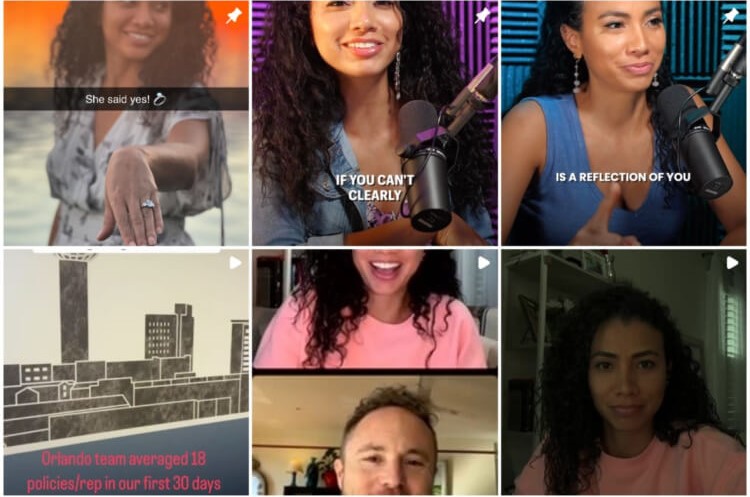 Instagram feed that shows posts of a coach with personality to attract ideal coaching clients