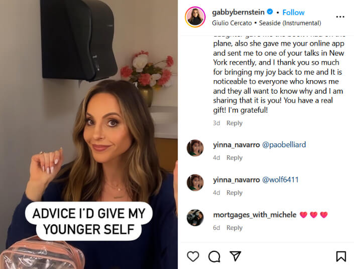 Instagram post of a coach participating in one of the popular trends on social media