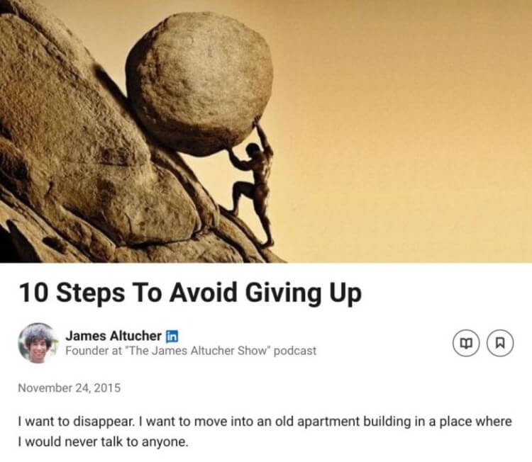 Linkedin post shows a strong content with great intro hook