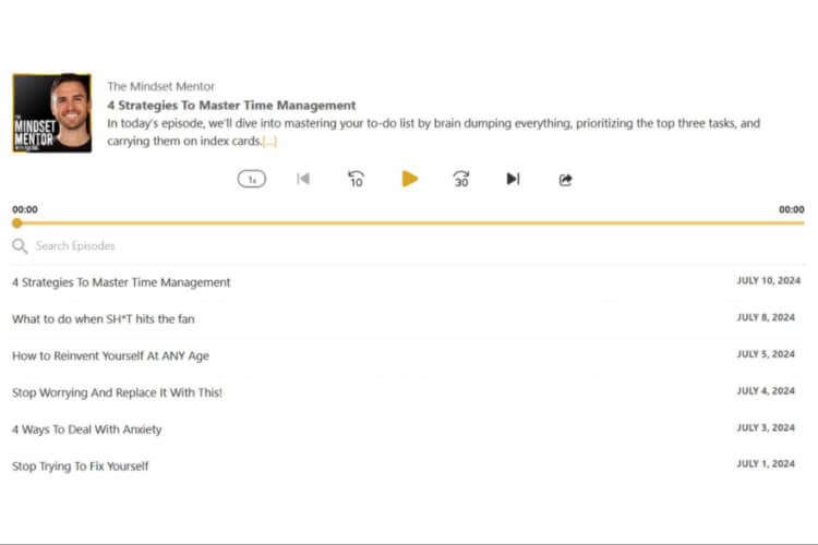Coach hosting podcast to turn audience into coaching clients