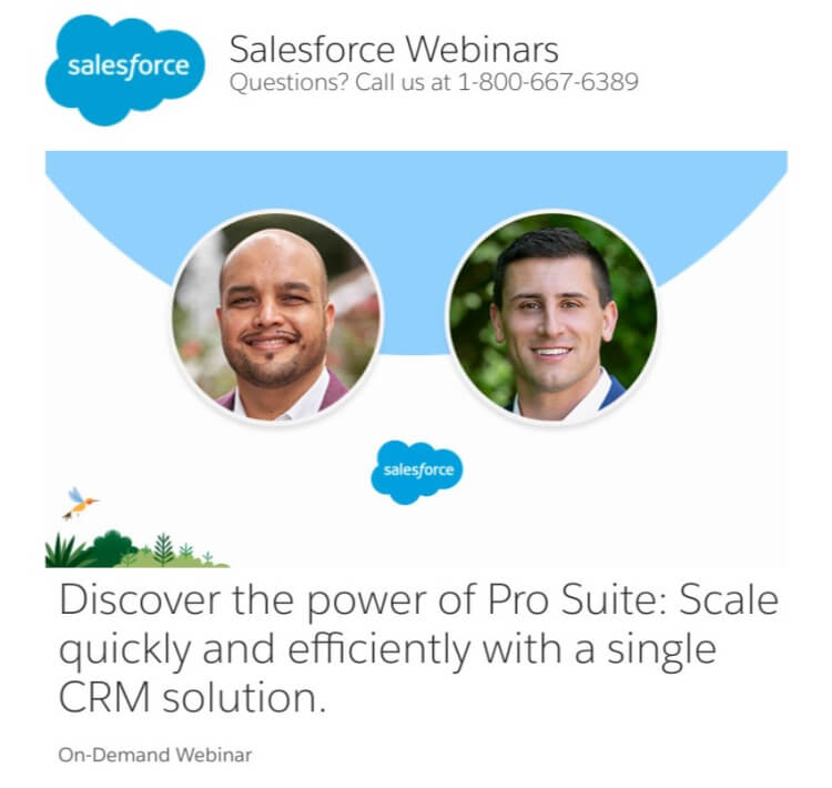Webinar by Salesforce with two external speakers