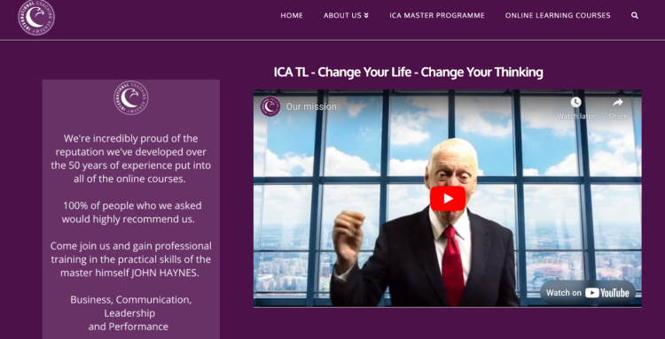 The International Coaching Academy’s Master Programme offers life coach certification, delivered entirely online for accessible learning.