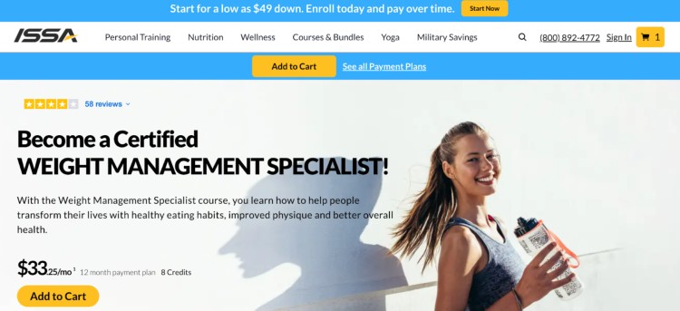 ISSA Weight Management Specialist Certification course helps coaches guide clients toward healthier eating habits, improved fitness, and overall better health outcomes.