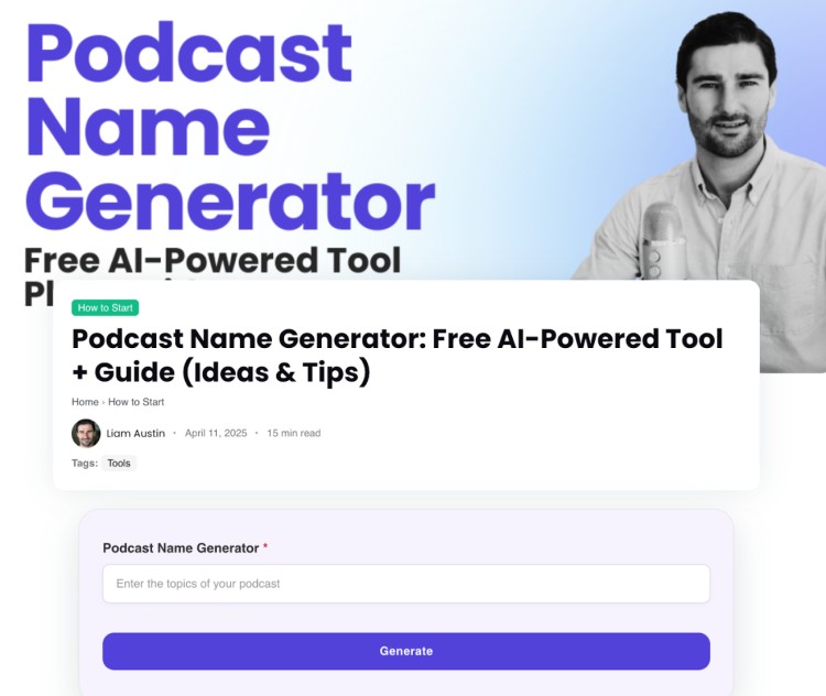 Future of coaching spotlighted through Liam Austin’s AI-powered podcast name generator on Talks.co, helping podcasters build standout brands.