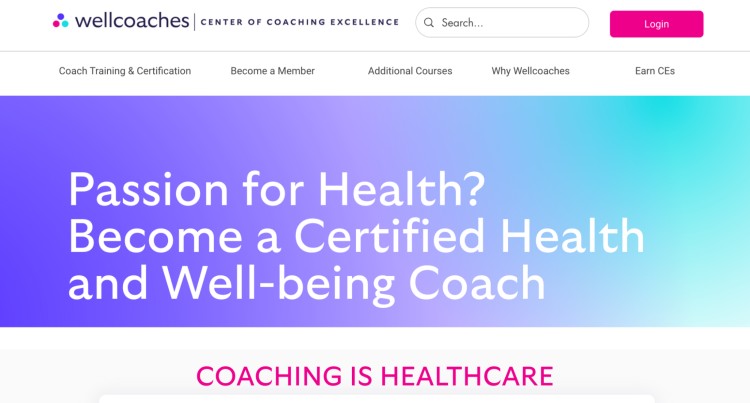 Health and wellness coach training from Wellcoaches, offering certification for those passionate about health, well-being, and coaching as healthcare.