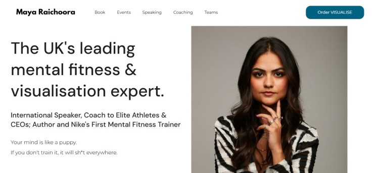 Maya Raichoora, mental fitness and visualisation expert, offers coach training and speaks internationally as Nike’s first mental fitness trainer and author.