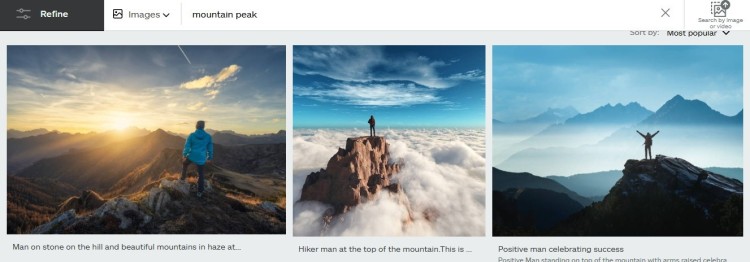 A collection of images showing hikers reaching mountain peaks, capturing the ideal moment of success, reflection, and achievement in nature.