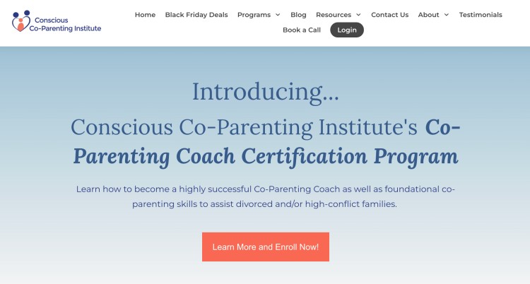 Co-parenting coach certification program designed to help professionals to become a certified parenting coach working with co-parenting families.