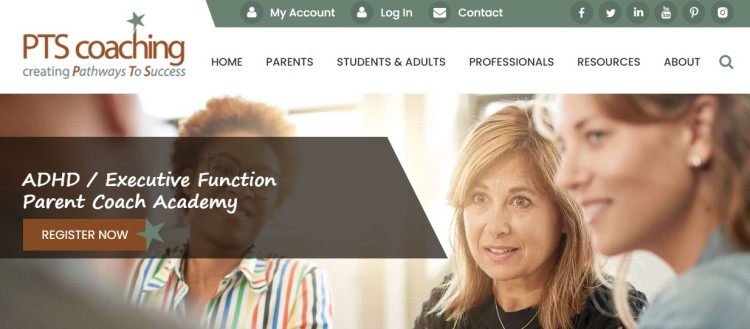 ADHD and executive function parent coach academy program by PTS Coaching, showing a training environment focused on simply adhd support for parents and families.