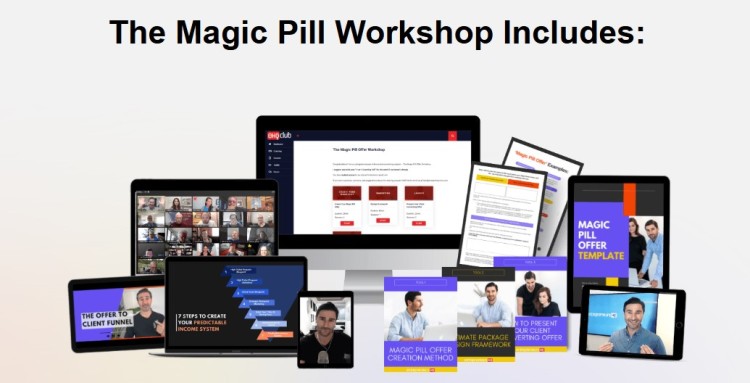 Magic Pill Workshop as an example of a profitable digital products to sell