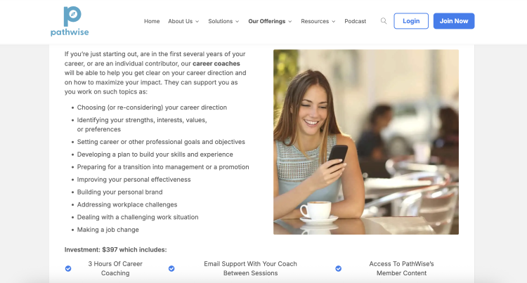 Career coaching program designed to help professionals clarify their career path and goals