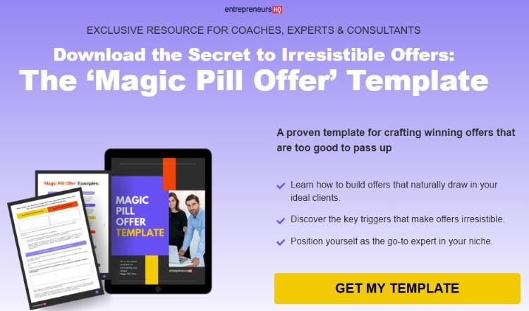 Lead magnet and workbook template showcasing digital printables that can be sold online