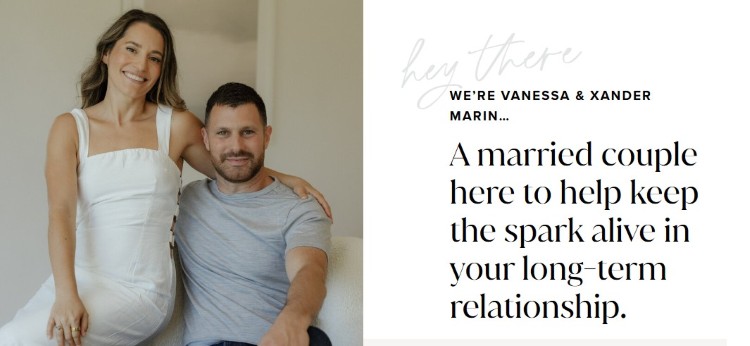 Relationship coaching website describing services for individuals and couples seeking stronger connections