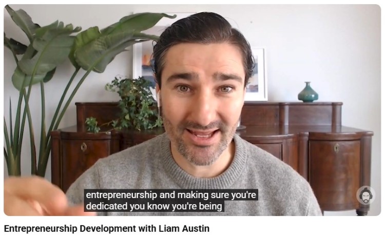 Entrepreneur discussing business growth and sharing new insights during a coaching and development session