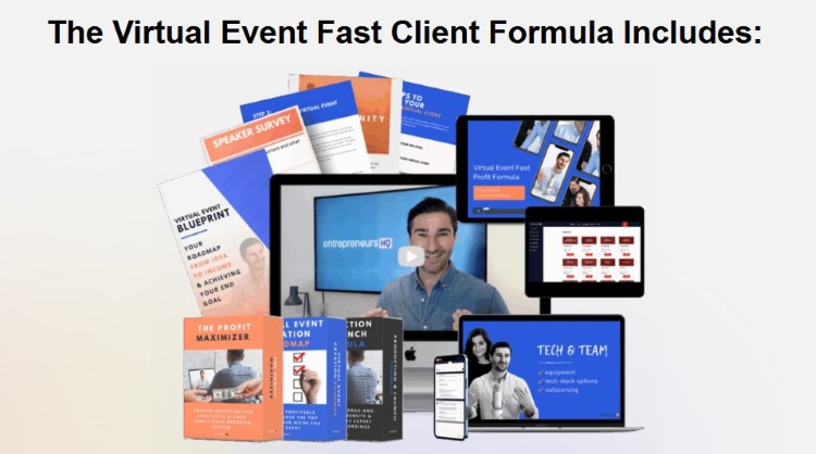 Bundle of online courses, workbooks, and digital resources displayed across multiple devices