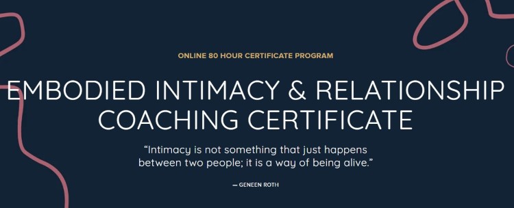 Intimacy and relationship coaching certificate presented as reputable training for aspiring coaches