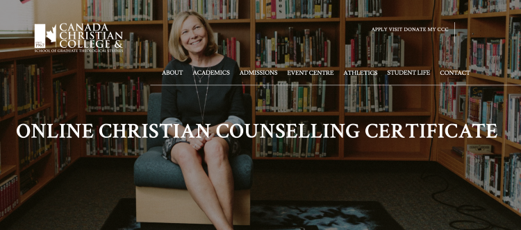 Online Christian counseling certificate program highlighting academic coursework.