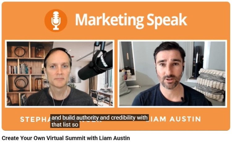Podcast interview discussing why a virtual summit might help entrepreneurs build authority and credibility